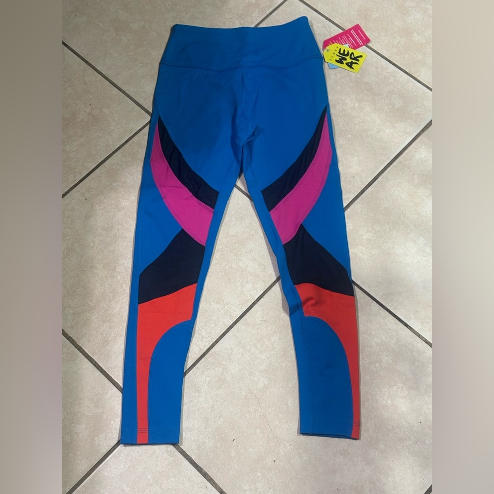 Zumba Fitness Blue and Pink Leggings